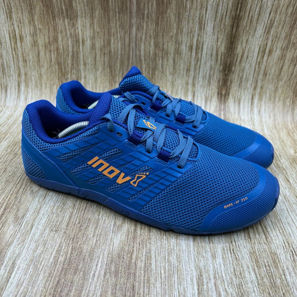 Inov-8 Bare XF 210 V3 Men's Size 8.5 Royal Blue Mesh Barefoot Training‎ Shoes